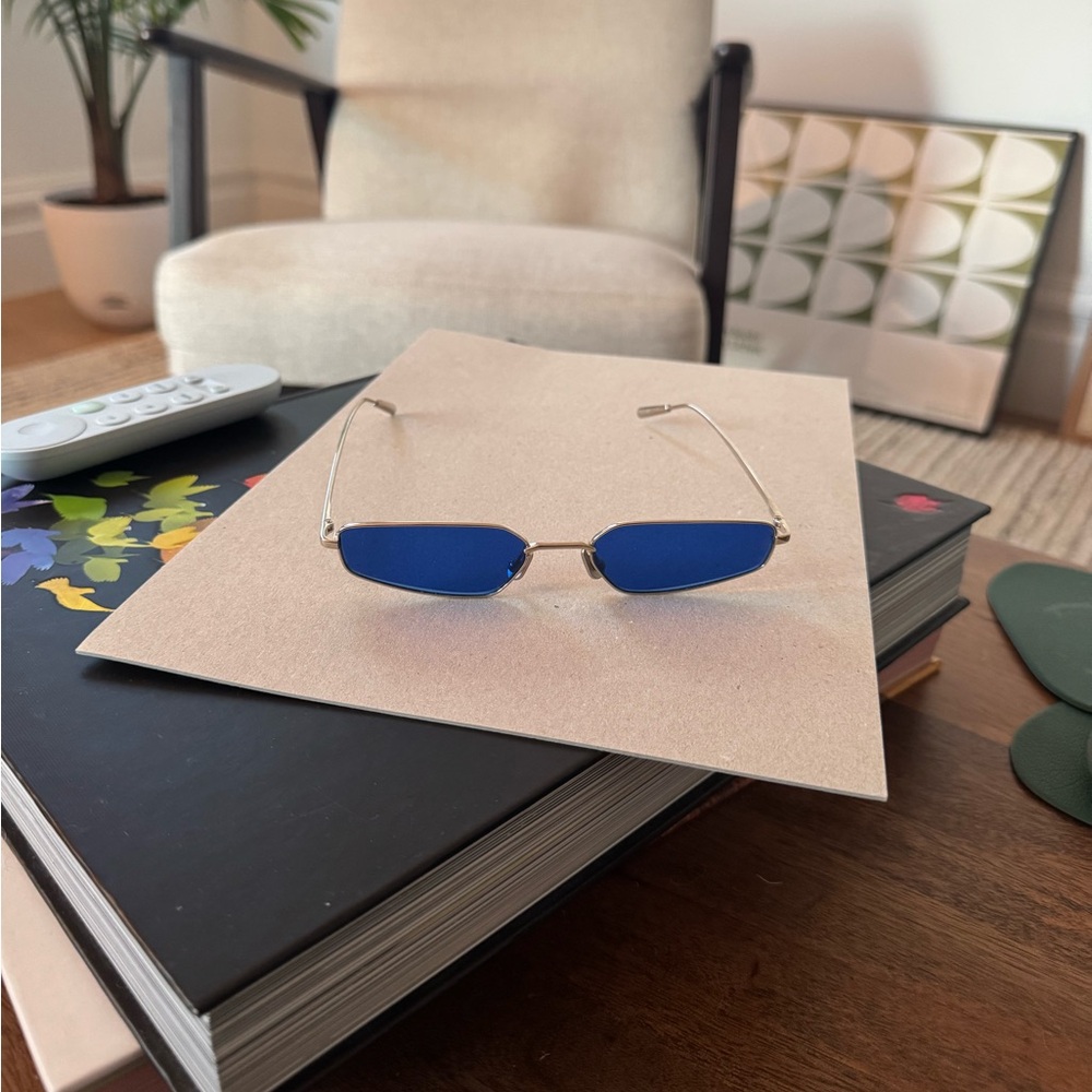 Ambush Astra Sunglasses Thin Blue & Silver